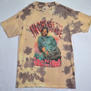 Boyz N The Hood Ice Cube‎ Increase The Peace Graphic T-Shirt Bleach Dye S